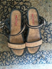 Sandali in sughero Prada n 37