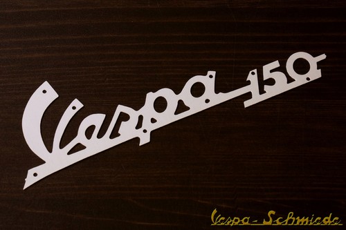 Targa gamba scritta vespa - targa,