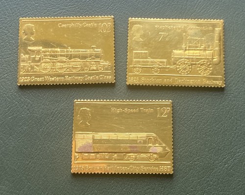 Gold plated replica railway - replica,