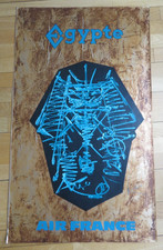 GEORGES MATHIEU AFFICHE ORIGINALE AIR FRANCE Egypte PUBLICITE TBE