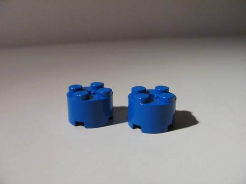 Lego mattoni rotondi blu - 2x,