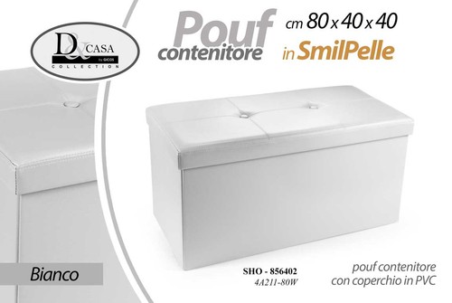 Pouf contenitore poggiapiedi - pouf,