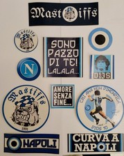 11 ADESIVI ULTRAS MASTIFFS NAPOLI CURVA A PAPER ADESIVA NON PER ESTERNO