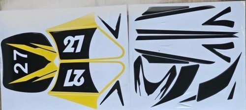 Kit grafiche adesivi giallo - kit,