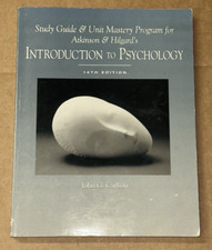 Study Guide and Unit Mastery Program for Atkinson and Hilgard's Introduction...