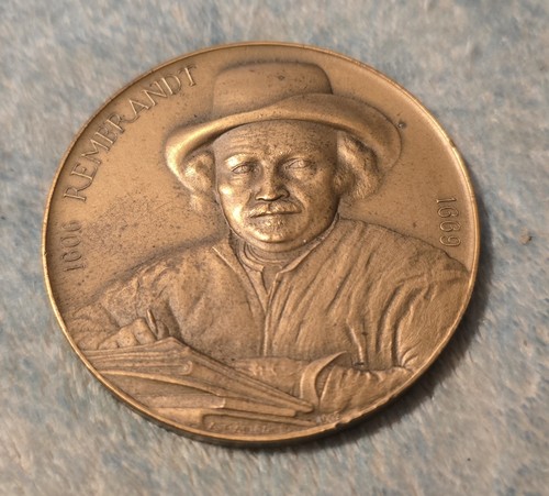 Rembrandt medaglia arte - medaglia, d'arte