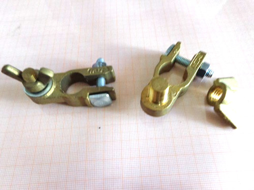 Coppia morsetti batteria a - coppia,