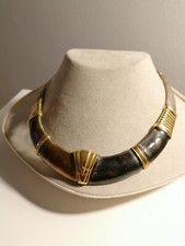 COLLIER ORIGINALE LA NOUVELLE BAGUE IN ORO GIALLO 18 KT 750 ARGENTO E SMALTI