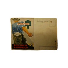 Cartolina Postale Pubblicitaria-Solfato Ammonico. Originale 1935