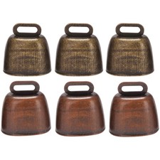 6 Pcs Metal Cow Bell, Cowbell