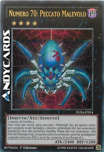 Numero peccato malevolo - numero, 70: