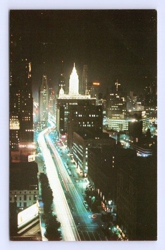 Cartolina cromata michigan ave - cartolina,
