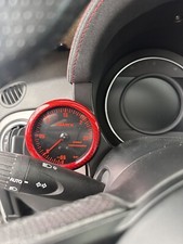 Cover Manometro Turbo in Vero Carbonio per Fiat 500 Abarth 595 695 500 Rosso