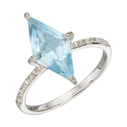 Anello kites oro bianco - a,