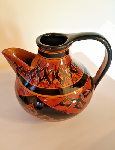 Brocca ceramica vintage testa - brocca, "testa