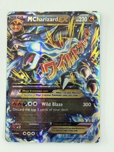 Carta pokemon mega charizard - mega, m