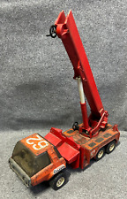 camion pompieri vigili del fuoco GOLIATH JOUSTRA in LATTA con AUTO GRU 0802 '70