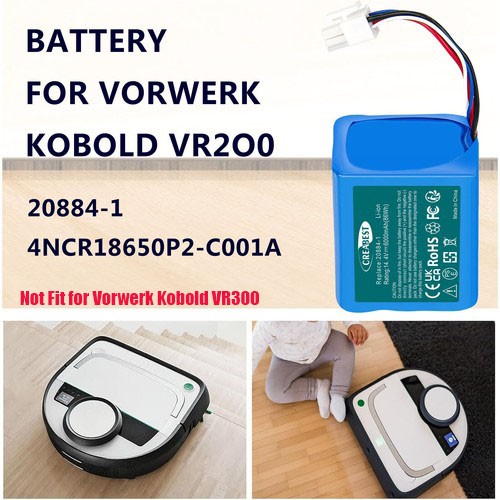 Akku für vorwerk 6000mah - für,