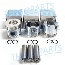 3TNE84 Set 3 Pistoni STD per Yanmar Diesel Komatsu 3D84-3 PC30-1 129002-22081