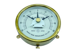 Seisakusho Clinometro Originale Daiko Keiki Metro Solid Ottone Antico Imo 370241