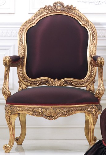Sedia trono barocco rococò