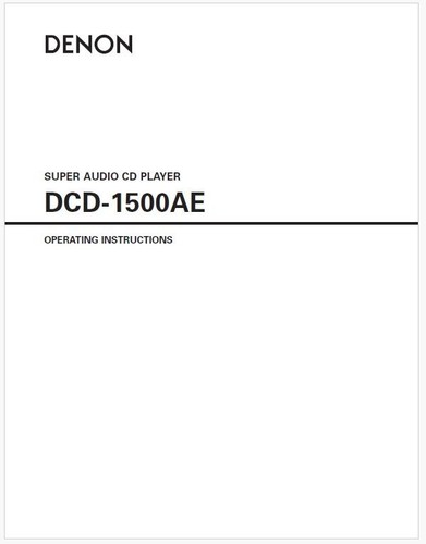 Denon dcd 1500ae lettore - dcd-1500ae, cd