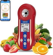 Gidigi Rifrattometro digitale Brix 0-60% e salinità ATC app per zucchero e sale