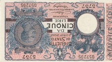 Italy 1904 5 Lire Uncirculated
