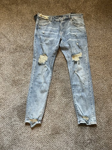 Jeans denim ginocchio - denim, al
