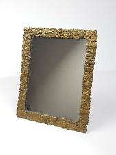 ANTICA SPECCHIERA DA TAVOLO IN BRONZO. PRIMI 900 - ANTIQUE BRONZE TABLE MIRROR. 