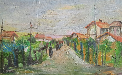 Renato morteo dipinto olio - dipinto,