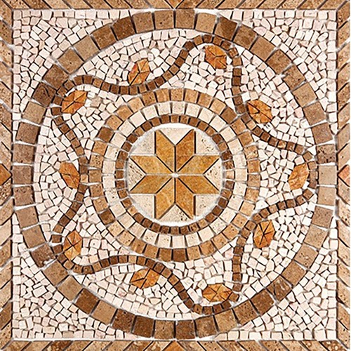 Rosone mosaico marmo 90x90 - rosone,