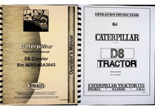 Caterpillar D8 D8H Crawler Owners Operators Manual S/N 46A10725 & 68A1003 up