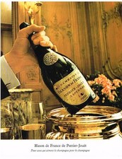 PUBLICITE  1975   PERRIER-JOUET  champagne  LE BLASON DE FRANCE