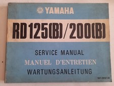 Yamaha Manuale Tecnico Inglese/Francese/Tedesco RD 125/DTRD 200 B 1974