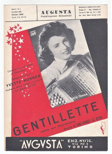 Spartito yvette horner - yvette,