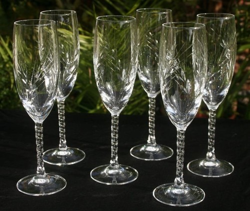 Flûtes champagne cristal - 6,