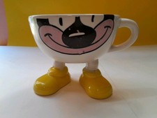 LE TAZZE PAZZE LATTE GIGLIO PIEDI GIALLI LA CASTELLANA MUG CUP TAZZA COLAZIONE 