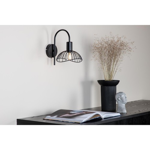 Lampada parete elsa nera - da,