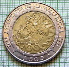 SAN MARINO 1992 500 LIRE