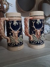 Coppia Di Boccali Da Birra In