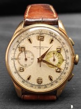 Cronografo 38mm in Oro 18kt Chronometre Suisse - Funzionante Cal. Venus 210