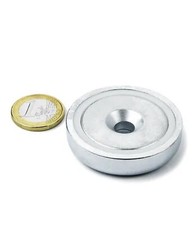 Calamita Super Magnete al Neodimio CSN- 48 mm. POTENZA 87 Kg FORO SVASATO
