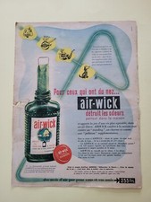 AIR-WICK DETRUIT LES ODEURS RITAGLIO PUBBLICITA' ANNI 60 ADVERTISING #G23
