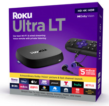 Nuovo dispositivo di streaming Roku Ultra LT 4K/HDR/Dolby Vision Roku telecomando vocale D14