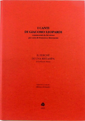 Libro canti giacomo - libro,