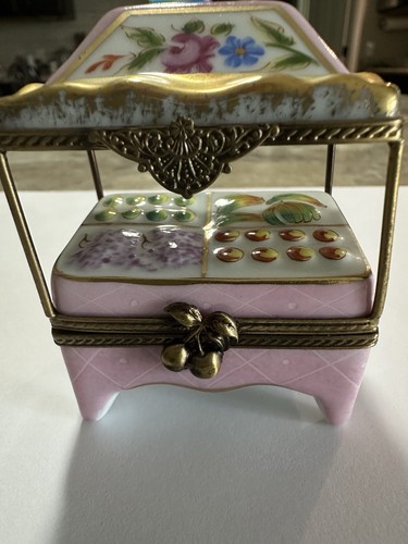 Limoges portagioie rosa oro - e,