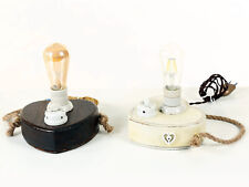 Lampada Abat Jour base legno a cuore luce a LED E27 artigianale Handmade Italy