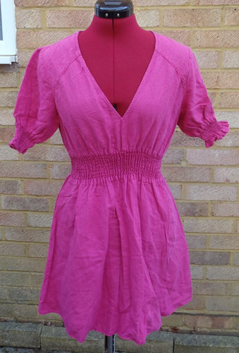 Abito corto zara rosa fucsia - rosa,