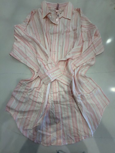 Camicia notte righe pinl - notte, a